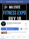 Like us on Facebook: WA State Fitness Expo