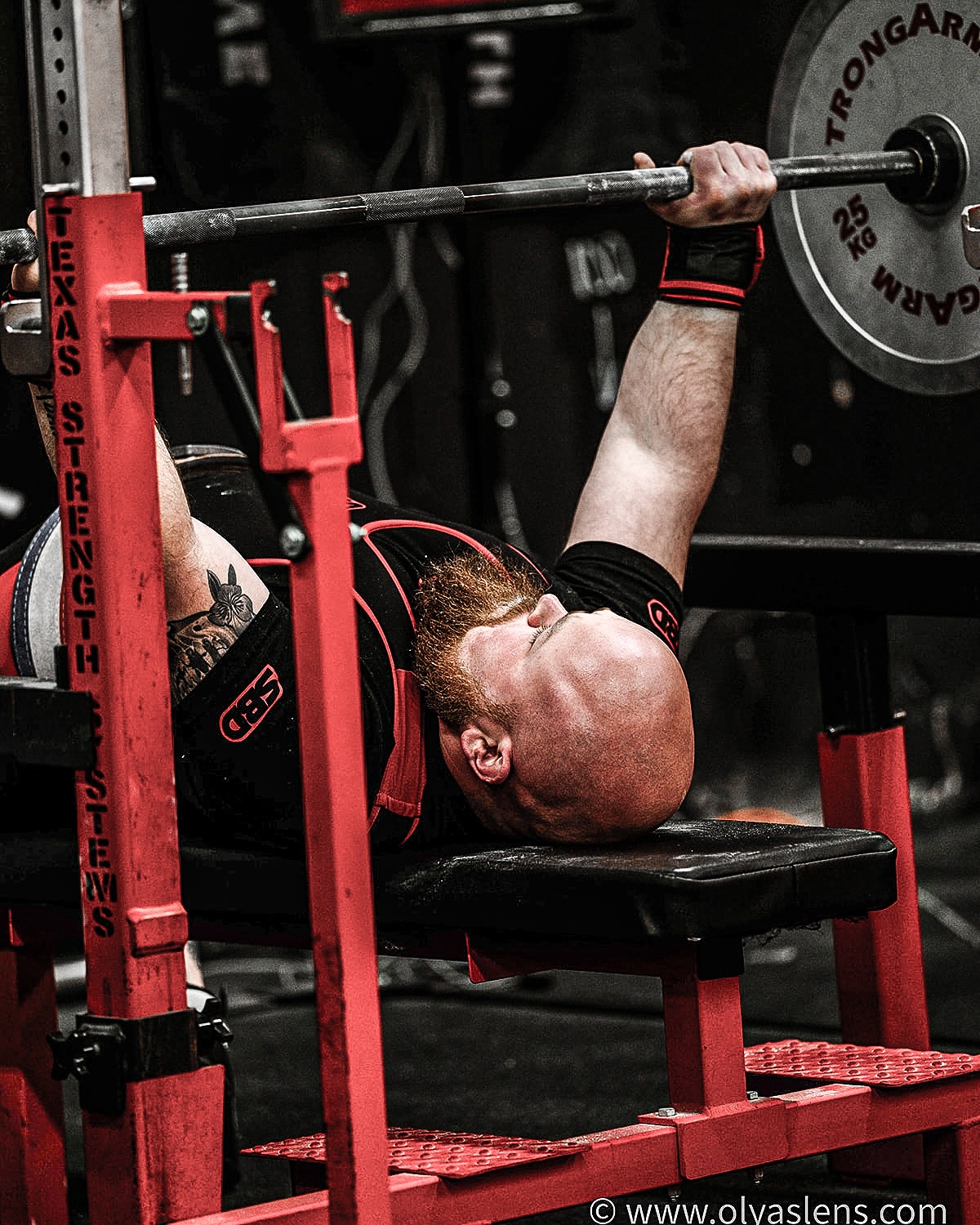 Bench Press Lift-Off – Powerlifter Begins the Press – WA State Fitness Expo